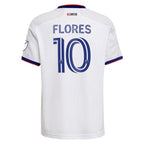 Edison Flores D.C. United adidas 2022 The Marble Authentic Player Jersey - White