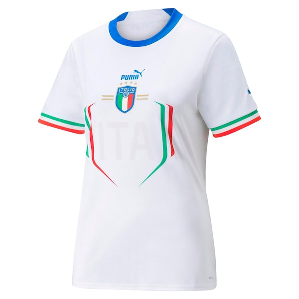Italy National Team Puma Women's 2022/23 Away Replica Jersey - White