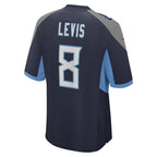 Will Levis Tennessee Titans Nike 2023 NFL Draft Pick Game Jersey - Navy