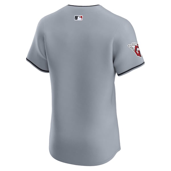 Cleveland Guardians Nike Alternate Vapor Premier Elite Patch Jersey - Gray
