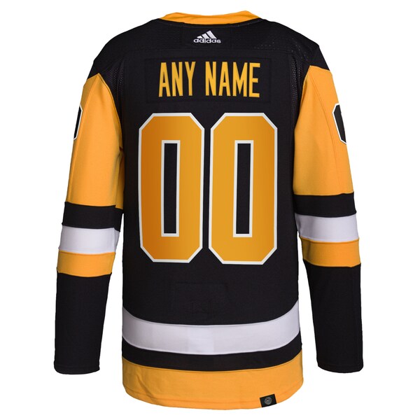 Pittsburgh Penguins adidas  Home  Primegreen Authentic Custom Jersey - Black