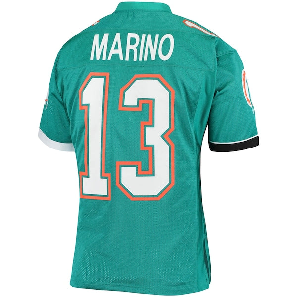 Dan Marino Miami Dolphins 1990 Authentic Throwback Retired Player Jersey - Aqua