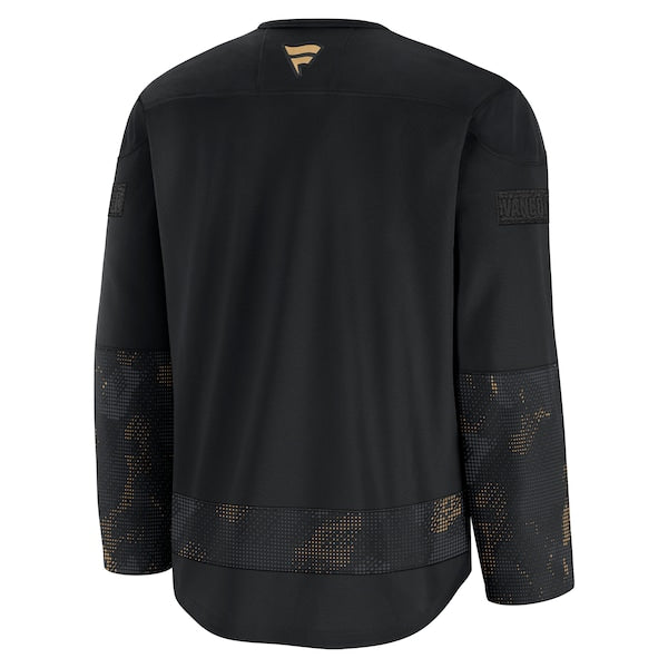 Vancouver Canucks  2024 Military Appreciation Practice Jersey - Black