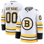 Boston Bruins  Away Premium Custom Jersey - White/Black