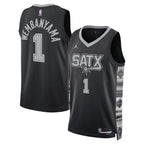 Victor Wembanyama San Antonio Spurs Jordan Brand Unisex Swingman Jersey - Statement Edition - Black