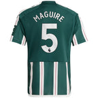 Harry Maguire Manchester United adidas Youth 2023/24 Away Replica Player Jersey - Green/White