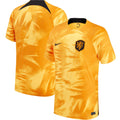 Netherlands National Team Nike 2022/23 Home Authentic Blank Jersey - Orange