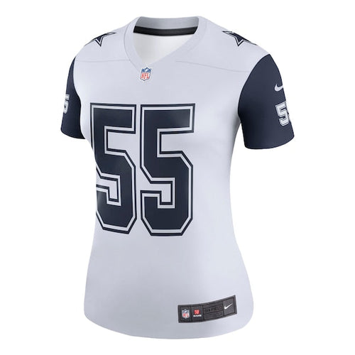 Leighton Vander Esch Dallas Cowboys Nike Women's Color Rush Legend Player Jersey - White/Navy