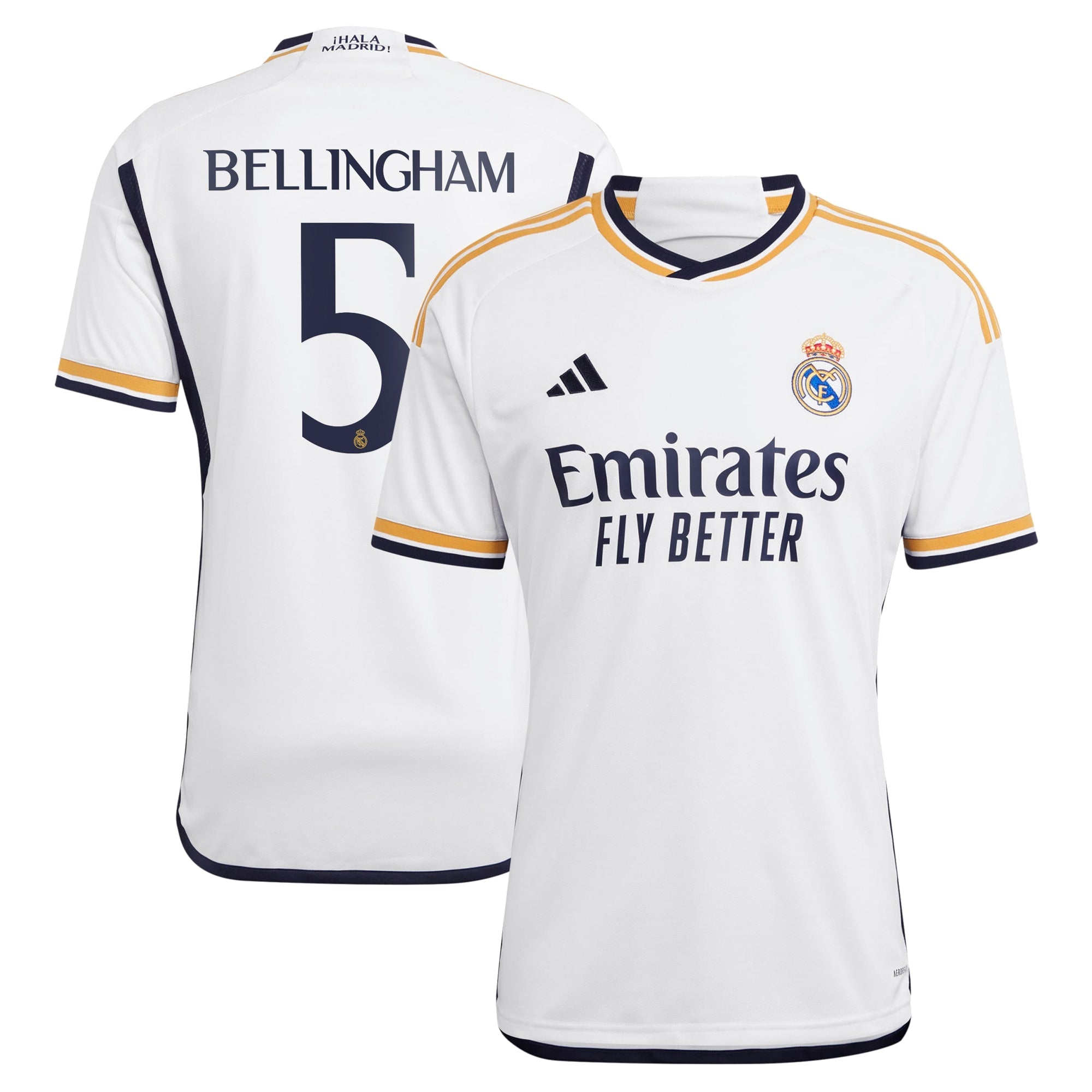 Jude Bellingham Los Merengues adidas 2023/24 Away Replica Player Jersey - Navy/White
