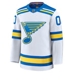 St. Louis Blues  Away Premium Custom Jersey - White/Blue