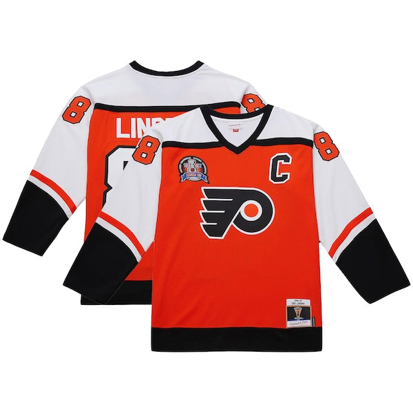 Eric Lindros Philadelphia Flyers  Big & Tall 1996-97 Blue Line 2.0 Jersey - Orange