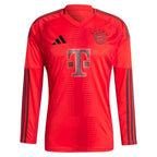 Bayern Munich adidas 2024/25 Home Replica Long Sleeve Custom Jersey - Red