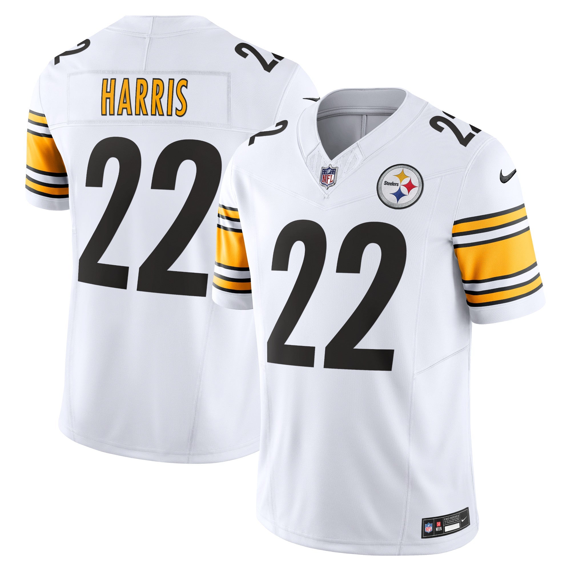 Najee Harris Pittsburgh Steelers Nike Vapor F.U.S.E. Limited Jersey - Black/White