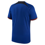 Custom Netherlands National Team Nike 2022/23 Away Authentic Blank Jersey - Blue