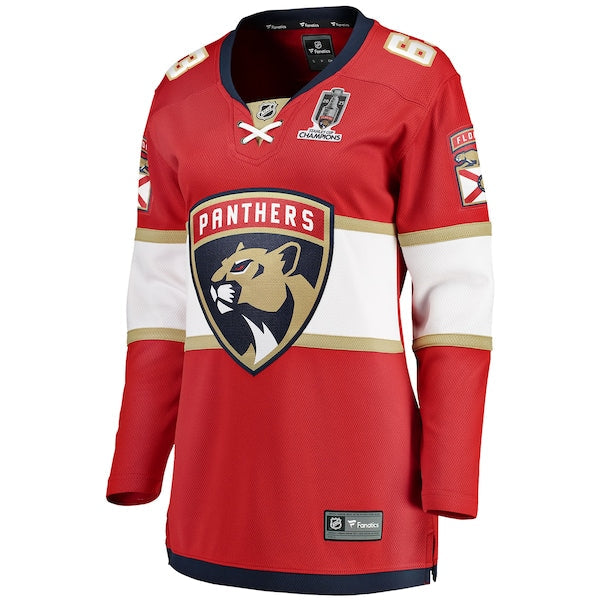 Brad Marchand Florida Panthers  Women's 2025 Stanley Cup Champions Breakaway Jersey - Red