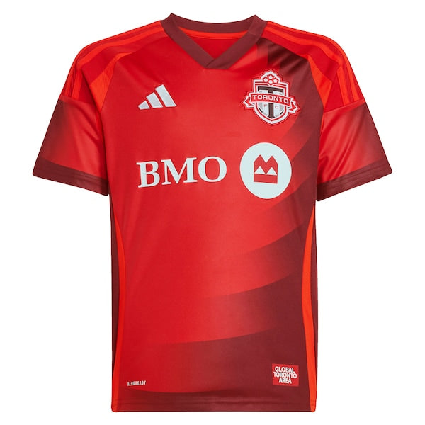 Toronto FC adidas Youth 2025 Club Kit Replica Custom Jersey - Red