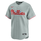 Philadelphia Phillies Nike Away Limited Custom Jersey - Gray