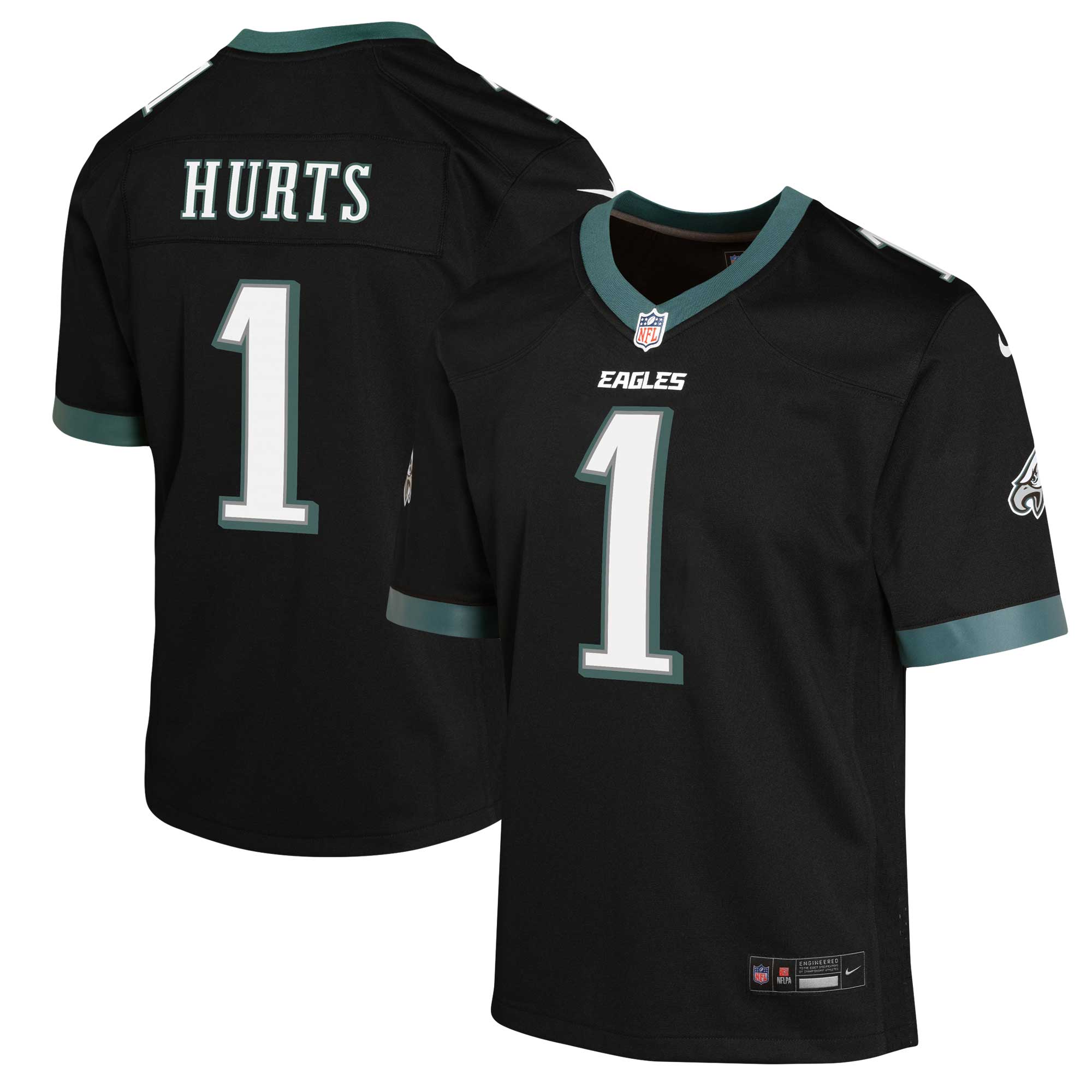 Jalen Hurts Philadelphia Eagles Nike Youth Game Jersey - Midnight Green