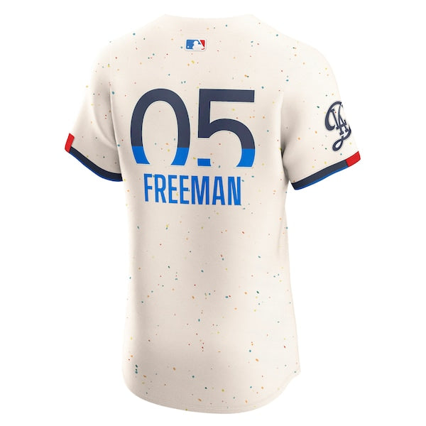 Freddie Freeman Los Angeles Dodgers Nike City Connect Elite Jersey - Cream