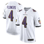 Zay Flowers Baltimore Ravens Nike  Game Jersey -  White