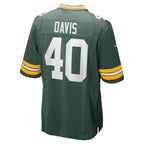 LJ Davis Green Bay Packers Nike  Game Jersey -  Green