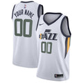 Utah Jazz Nike Swingman Custom Jersey - Association Edition - White