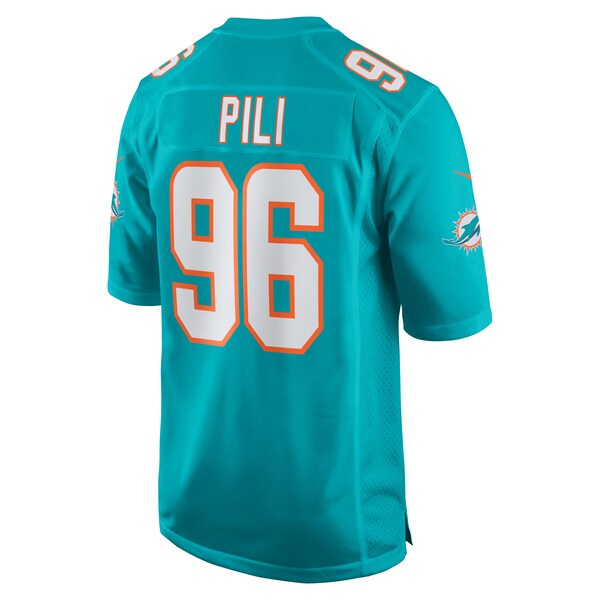 Brandon Pili Miami Dolphins Nike  Game Jersey -  Aqua