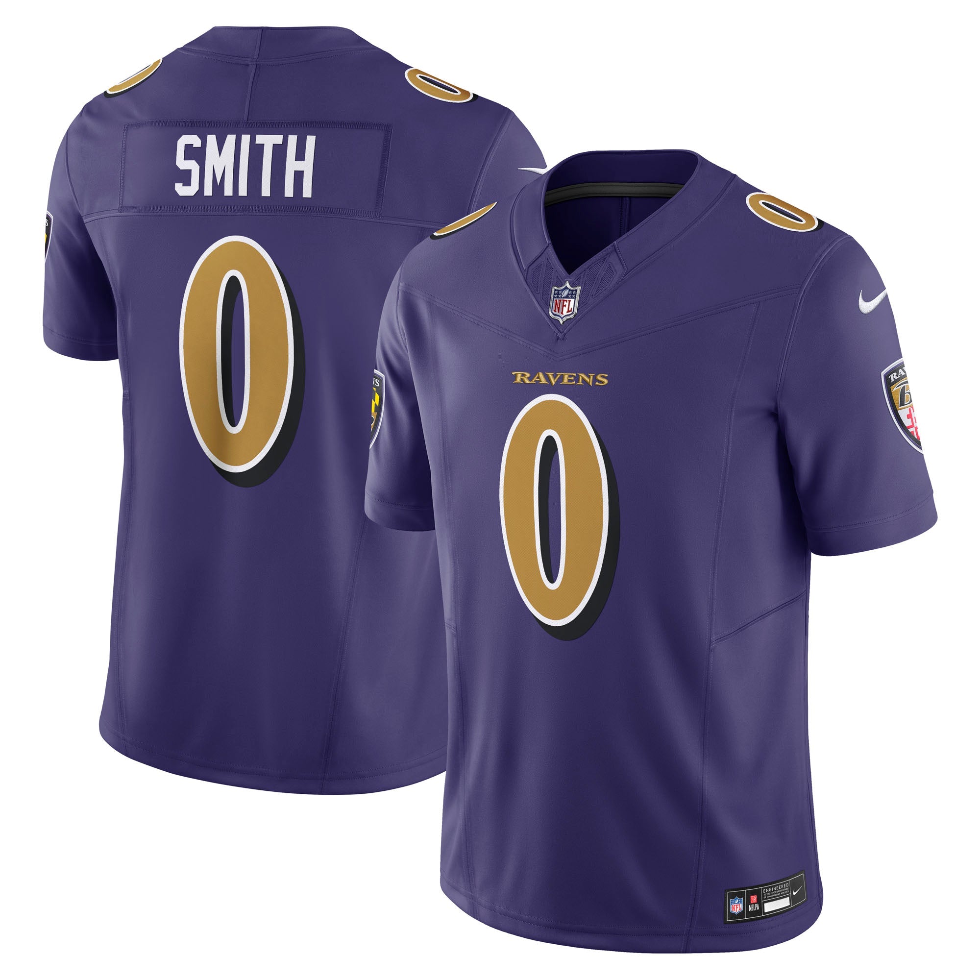 Roquan Smith Baltimore Ravens Nike Alternate Vapor F.U.S.E. Limited Jersey - Black/Purple