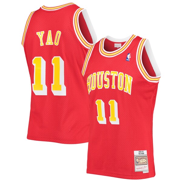 Yao Ming Houston Rockets 2004/05 Hardwood Classics Swingman Jersey - Red