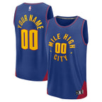 Denver Nuggets  Fast Break Custom Jersey Statement Edition - Blue/Navy