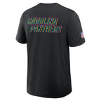 Carolina Panthers Nike 2025 NFL Crucial Catch Tri-Blend Dri-FIT T-Shirt - Black
