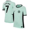 Raheem Sterling Chelsea Nike Youth 2023/24 Third Stadium Replica Player Jersey - Mint