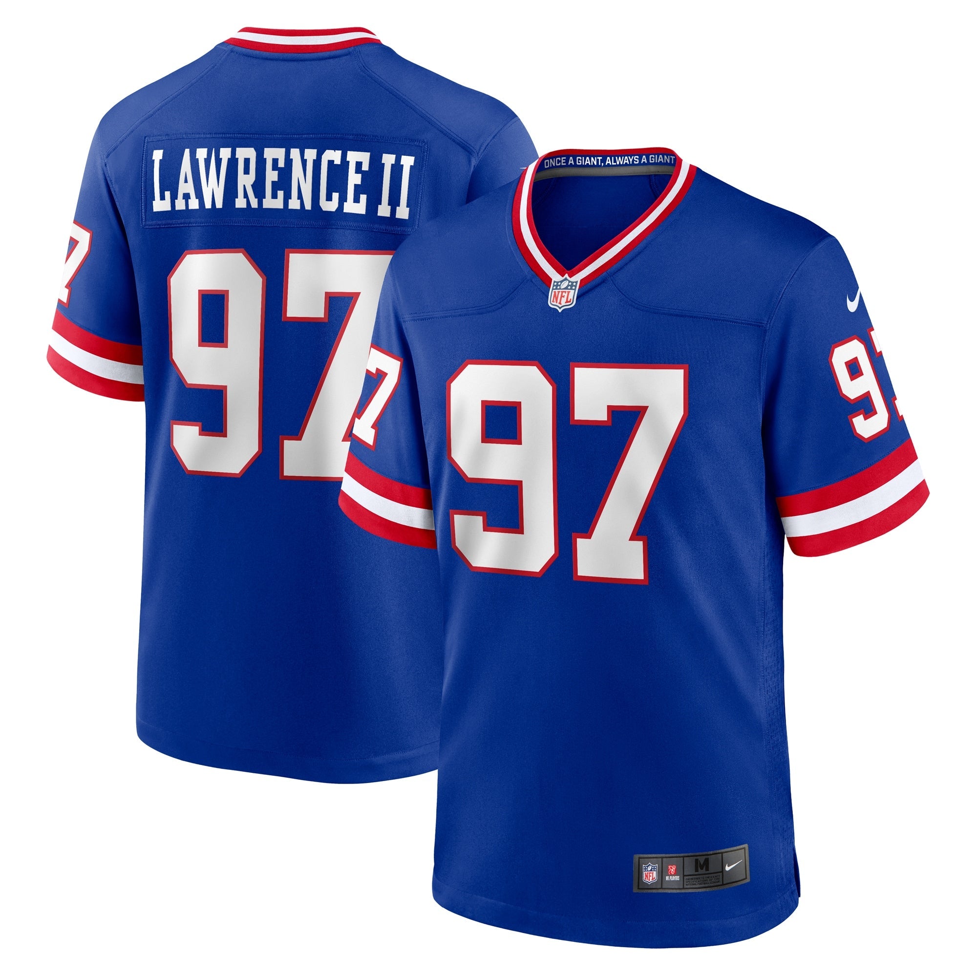Dexter Lawrence II New York Giants Nike Game Player Jersey - White/Royal