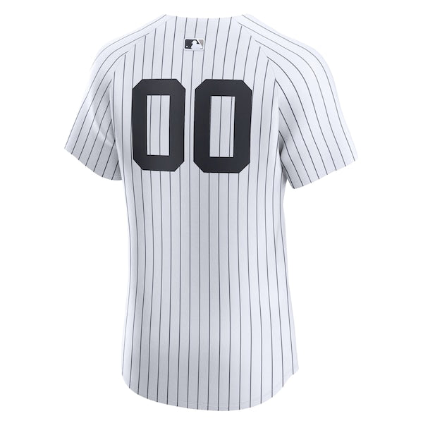 New York Yankees Nike Home Elite Custom Number Jersey - White