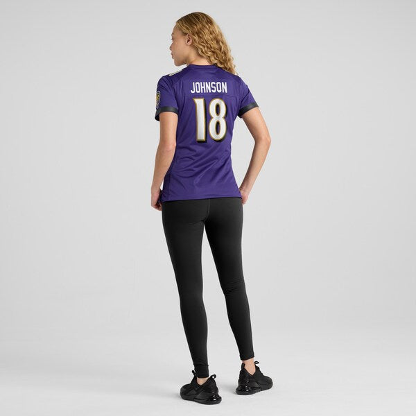 Diontae Johnson Baltimore Ravens Nike Women's Player Game Jersey - Purple