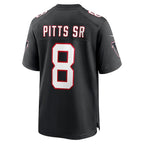 Kyle Pitts Sr. Atlanta Falcons Nike Alternate  Game Jersey - Black/White