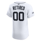 Detroit Tigers Nike Home Elite Sponsor Patch Pick-A-Player Retired Roster Jersey - White