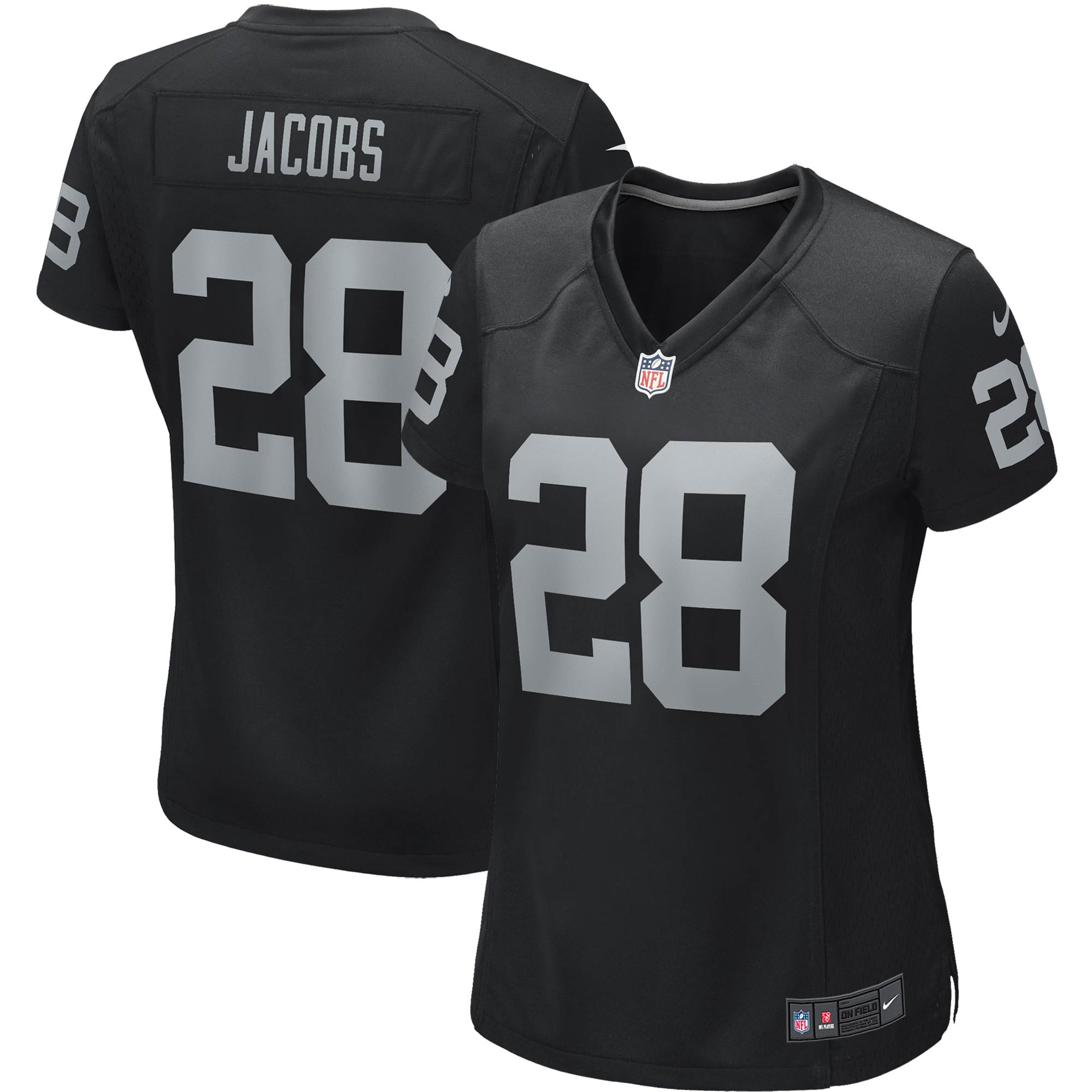 Josh Jacobs Las Vegas Raiders Nike Women's Alternate Game Player Jersey - White/Black