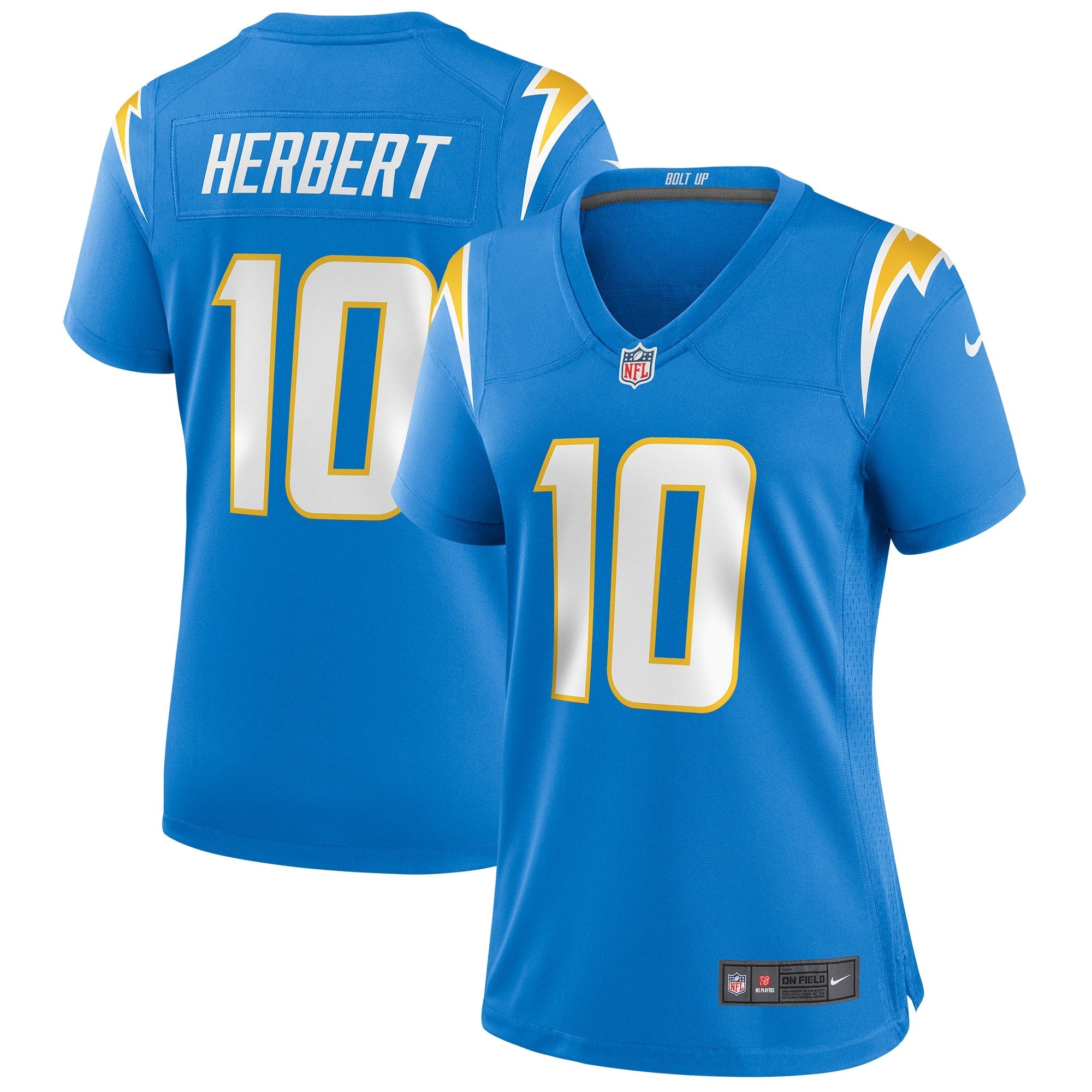 Justin Herbert Los Angeles Chargers Nike Women's Alternate Game Jersey - Navy/Powder Blue/Royal