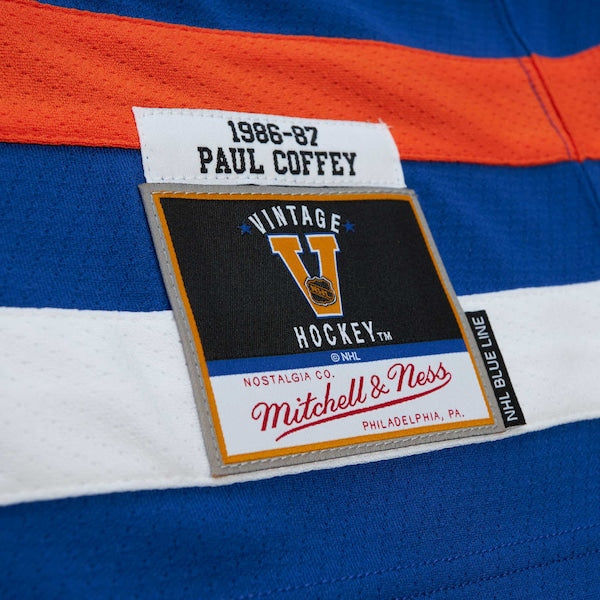 Paul Coffey Edmonton Oilers  1986/87 Blue Line Player Jersey - Royal