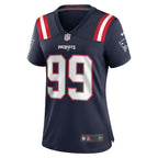 Keion White New England Patriots Nike Women's Team Game Jersey -  Navy/Red/White
