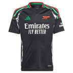Arsenal adidas Youth 2024/25 Away Replica Custom Jersey - Black