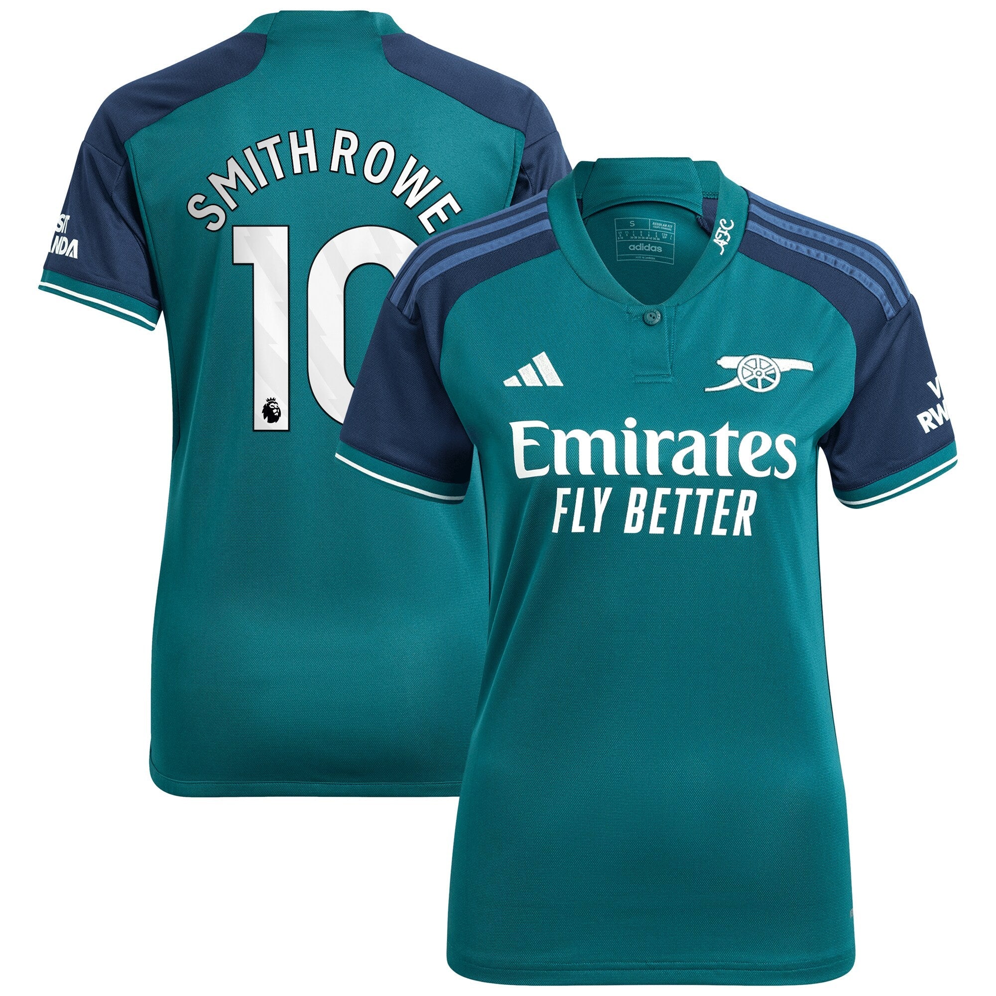 Emile Smith Rowe Arsenal adidas Women's 2023/24 Home Replica Player Jersey - Red/Green/Yellow
