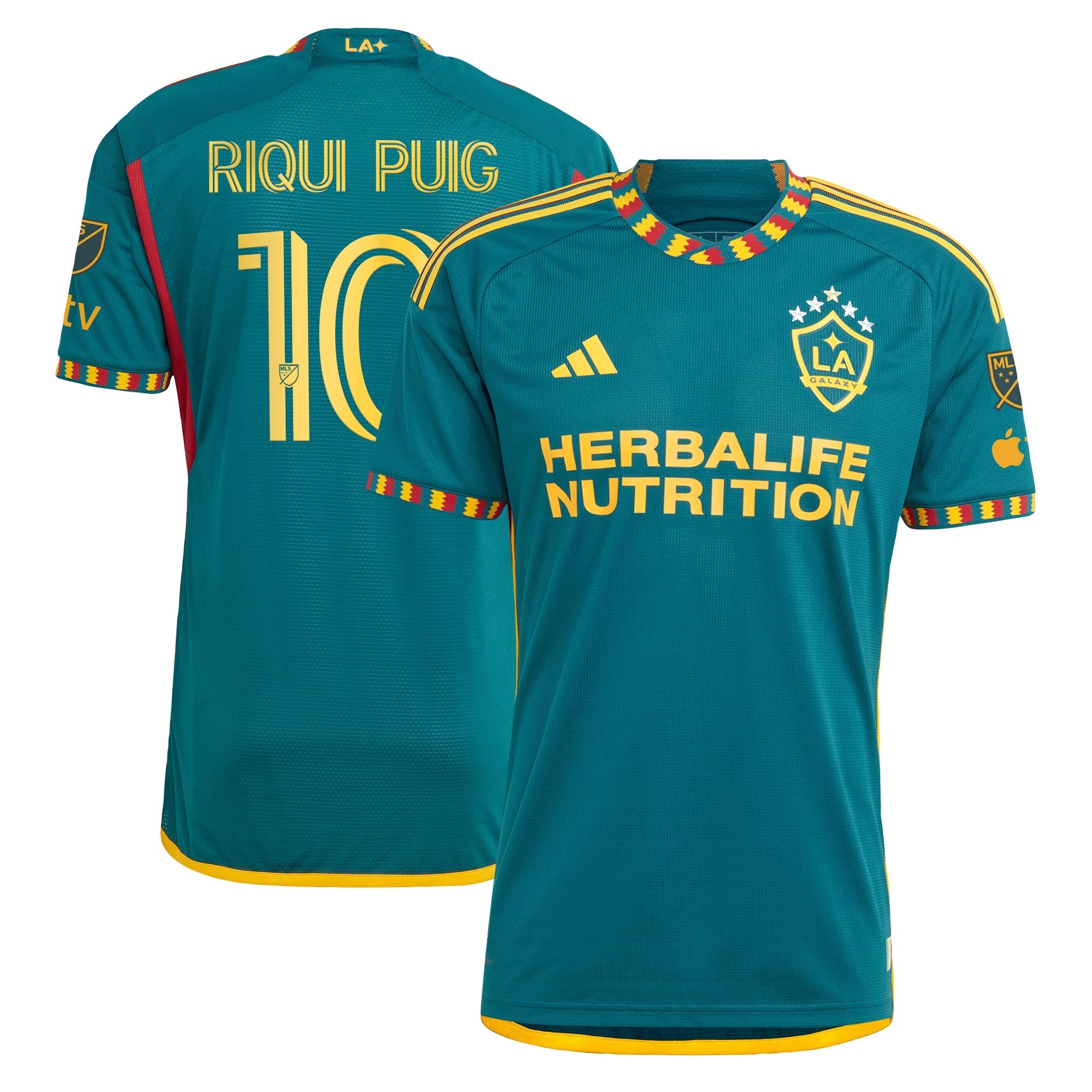 Riqui Puig LA Galaxy adidas 2024 Angeleno Kit Authentic Player Jersey - White/Green