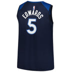 Anthony Edwards Minnesota Timberwolves  Big & Tall Fast Break Jersey - Icon Edition - Navy