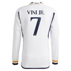 Vini Jr. Los Merengues adidas 2023/24 Home Long Sleeve Replica Player Jersey - White