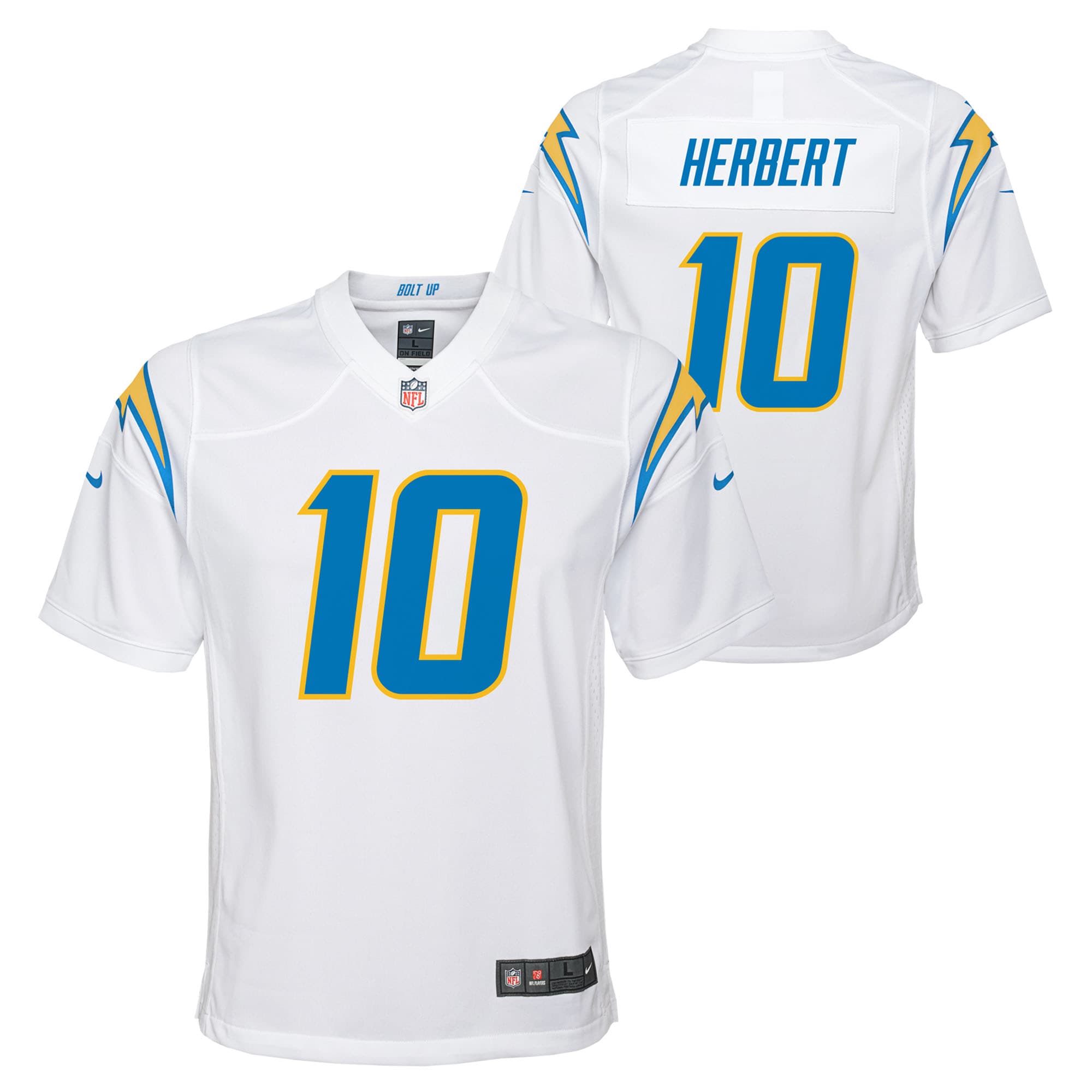 Justin Herbert Los Angeles Chargers Nike Youth Game Jersey - Powder Blue/Navy/Royal/White