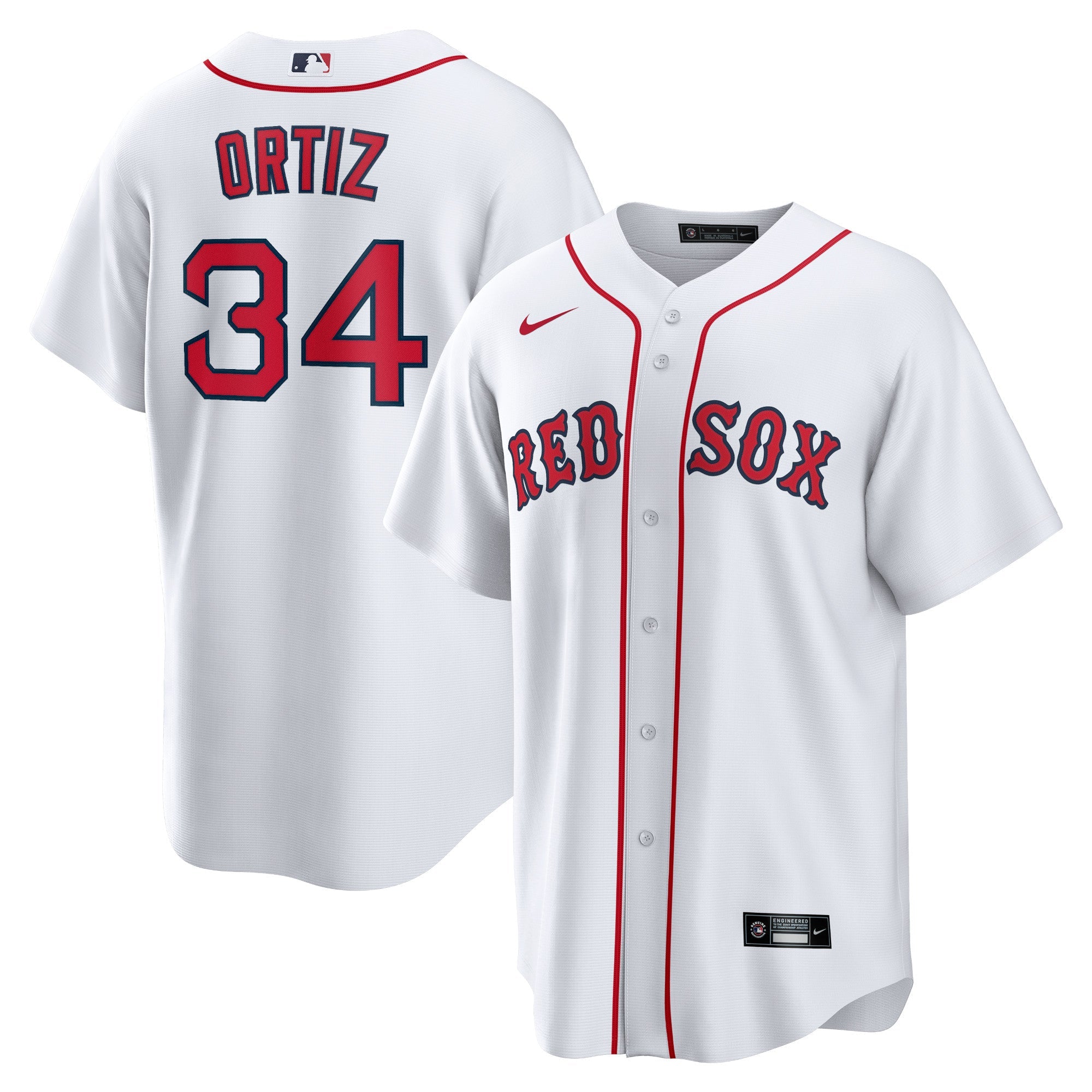 David Ortiz Boston Red Sox Nike Alternate Replica Player Jersey - Red/Gray/Navy/White
