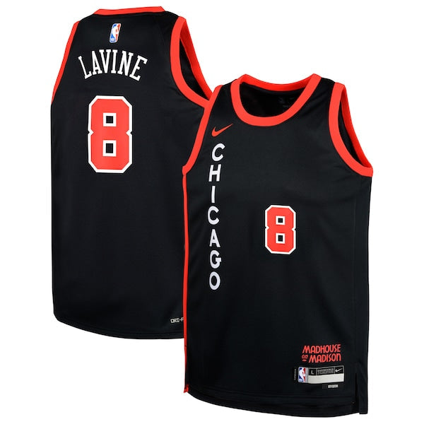 Zach LaVine Chicago Bulls Nike Youth  Swingman Replica Jersey - City Edition - Black