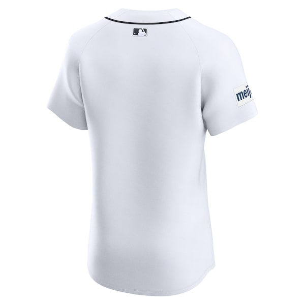 Detroit Tigers Nike Home Elite Patch Jersey - White